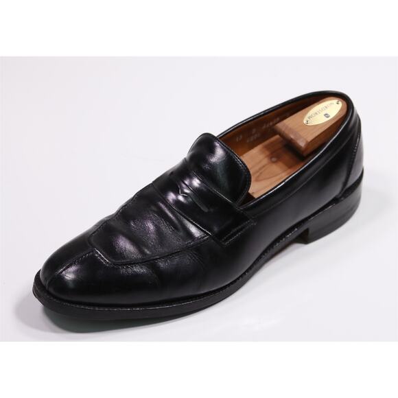 Allen Edmonds Glasgow Black Leather Penny Loafers 13 D - Picture 1 of 11